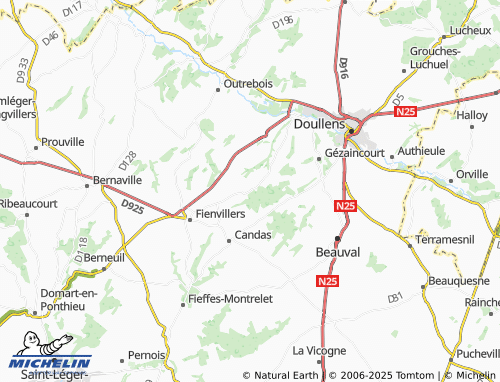 MICHELIN Longuevillette map - ViaMichelin