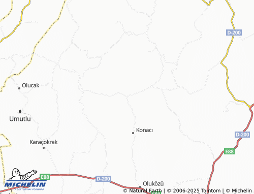 MICHELIN Karadikmen map - ViaMichelin