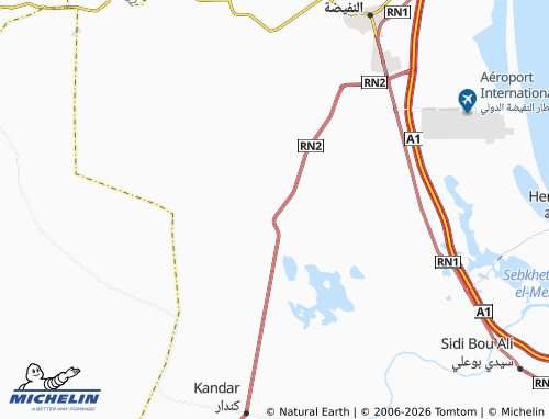 Carte MICHELIN Ouled Messaouda - ViaMichelin