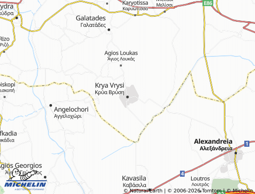 MICHELIN Krya Vrysi map - ViaMichelin