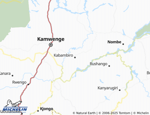 MICHELIN Kabambiro map - ViaMichelin