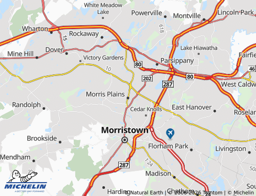 Mappa MICHELIN Morris Plains - ViaMichelin