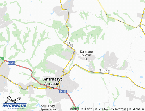 MICHELIN-Landkarte Shchotove - ViaMichelin