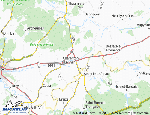 Carte MICHELIN Laugère - ViaMichelin