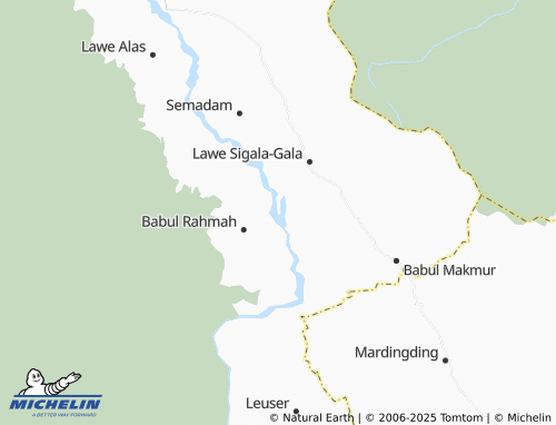 MICHELIN Lawe Sumur map - ViaMichelin