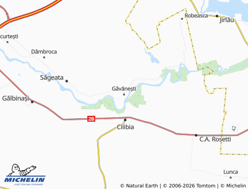 Mapa MICHELIN Găvănești - ViaMichelin