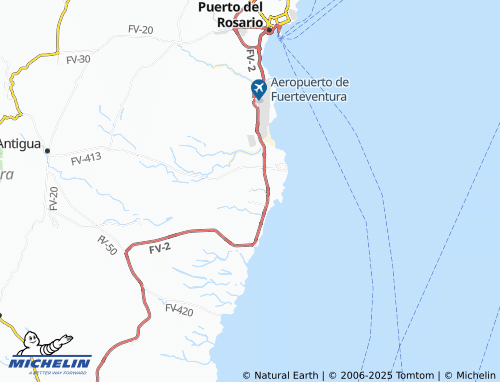 MICHELIN Degollada de Montaña Blanca map - ViaMichelin