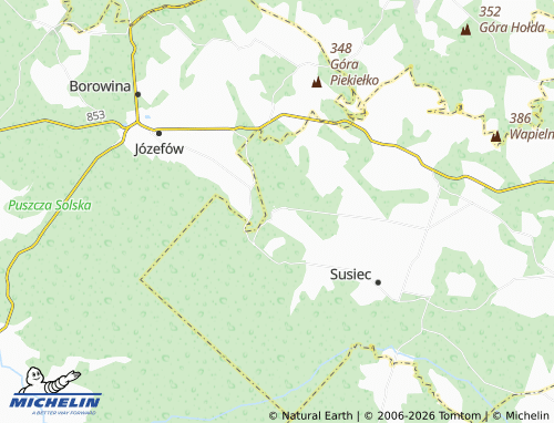 Carte MICHELIN Nowiny - ViaMichelin