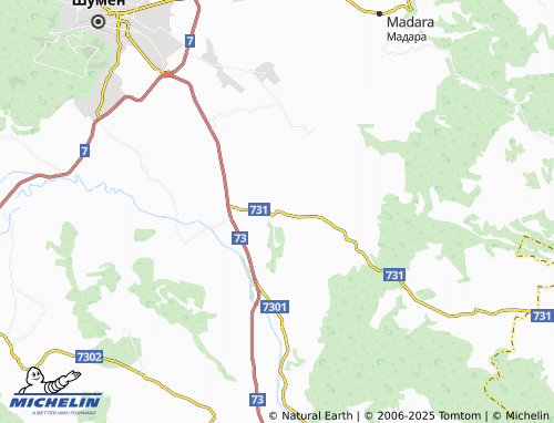 MICHELIN Vetrishte map - ViaMichelin