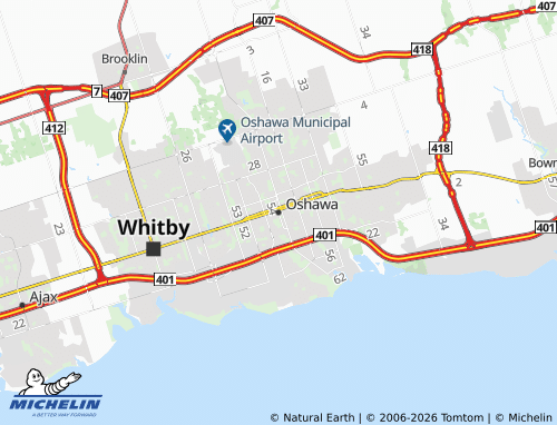 MICHELIN Oshawa map - ViaMichelin