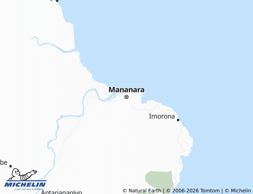 MICHELIN Mananara map - ViaMichelin