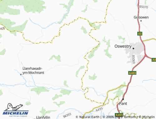Mappa MICHELIN Llansilin - ViaMichelin