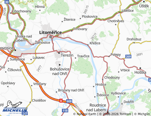 Mappa MICHELIN Travčice - ViaMichelin