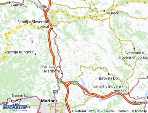 Mappa MICHELIN Jareninski Vrh - ViaMichelin