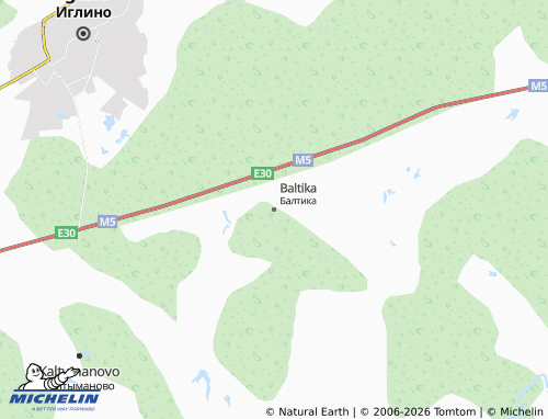 MICHELIN-Landkarte Baltika - ViaMichelin