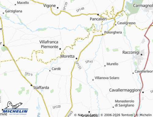 Kaart MICHELIN Moretta - ViaMichelin
