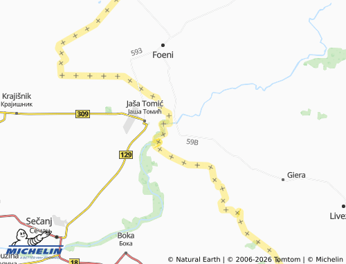 MICHELIN Grănicerii map - ViaMichelin