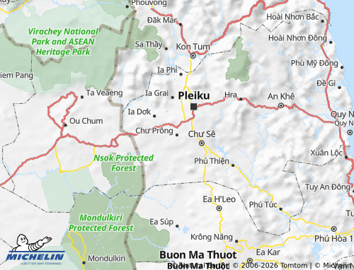 Mapa MICHELIN Chư Prông - ViaMichelin