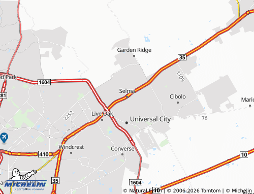 Mappa MICHELIN Selma - ViaMichelin