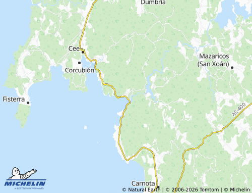 Kaart MICHELIN Ézaro - ViaMichelin