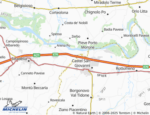 MICHELIN Monteacuto map - ViaMichelin