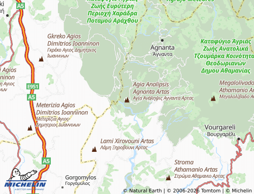 MICHELIN Gouriana map - ViaMichelin