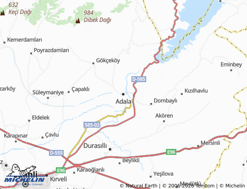 Mappa MICHELIN Adala - ViaMichelin