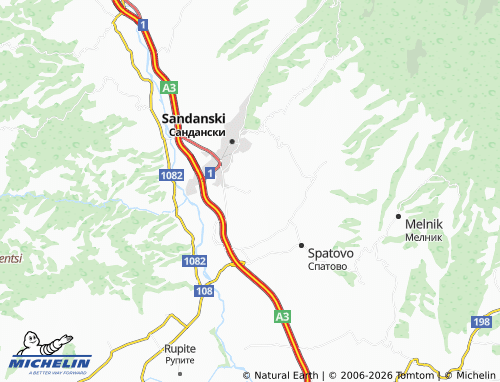 Mapa MICHELIN Leshnitsa - ViaMichelin