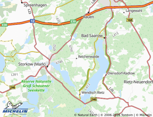 Carte MICHELIN Reichenwalde - ViaMichelin