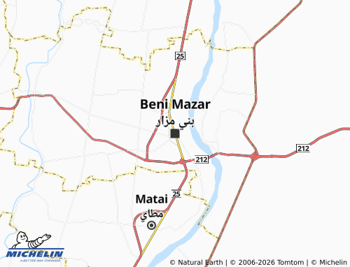 Mappa MICHELIN Beni Mazar - ViaMichelin