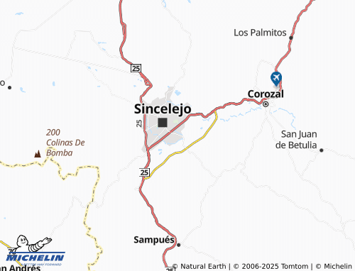MICHELIN Olaya Herrera map - ViaMichelin