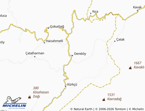 Mapa MICHELIN Dereköy - ViaMichelin