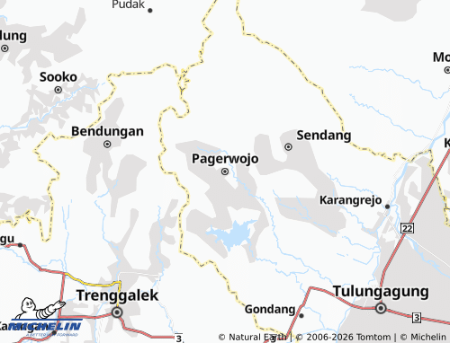 MICHELIN Pagerwojo map - ViaMichelin