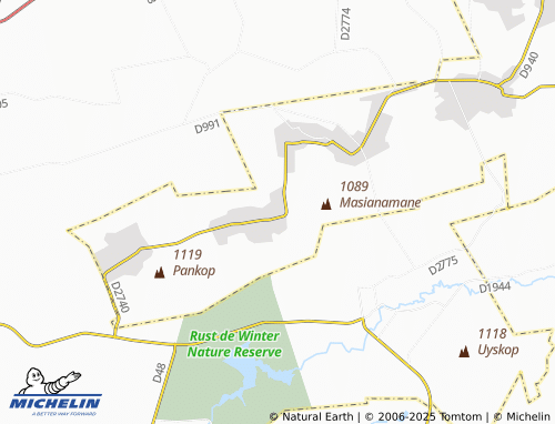 MICHELIN Ratlhagana map - ViaMichelin