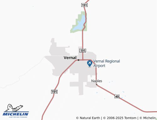 MICHELIN Vernal map - ViaMichelin