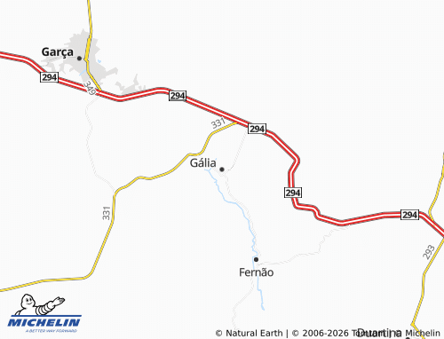 Mapa MICHELIN Gália - ViaMichelin
