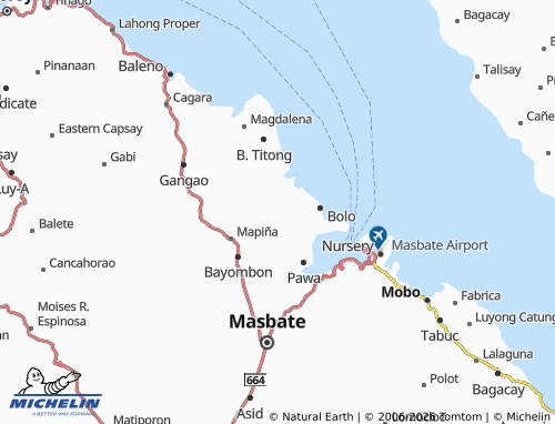 MICHELIN Cawayan Interior map - ViaMichelin