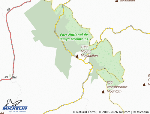MICHELIN Mowbullan map - ViaMichelin