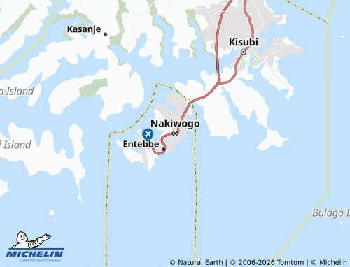 MICHELIN Nakiwogo map - ViaMichelin