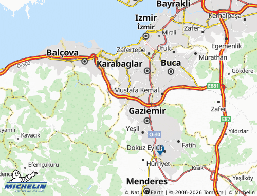 MICHELIN Uzundere map - ViaMichelin