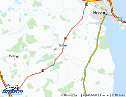 Carte MICHELIN Ørbæk - ViaMichelin