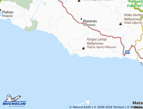 Mapa MICHELIN Agios Pavlos - ViaMichelin