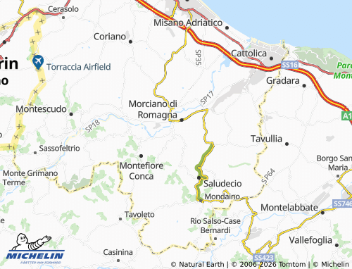MICHELIN Falda map - ViaMichelin