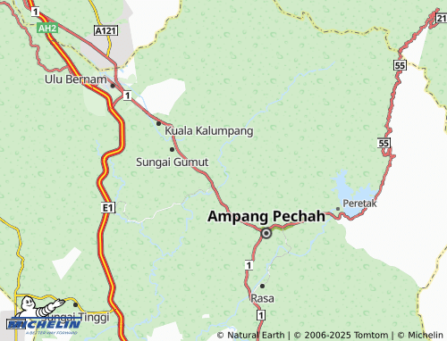 MICHELIN Taman Lembah Damai map - ViaMichelin