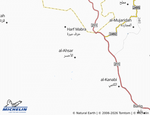MICHELIN-Landkarte al-Ahsar - ViaMichelin