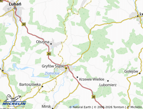 Mappa MICHELIN Ubocze - ViaMichelin