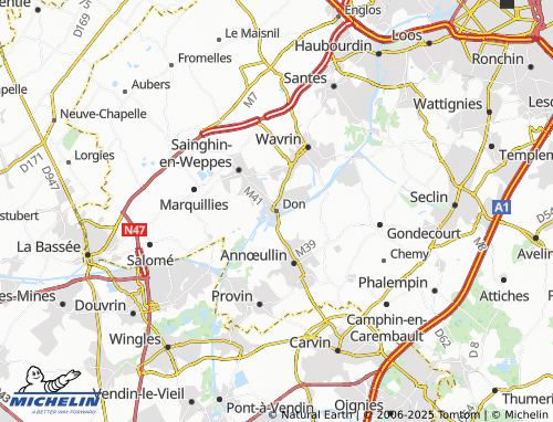 Carte MICHELIN Don - ViaMichelin