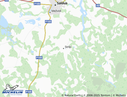 MICHELIN Striķi map - ViaMichelin