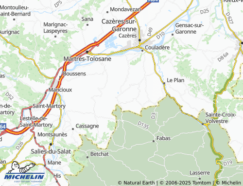 MICHELIN-Landkarte Plagne - ViaMichelin