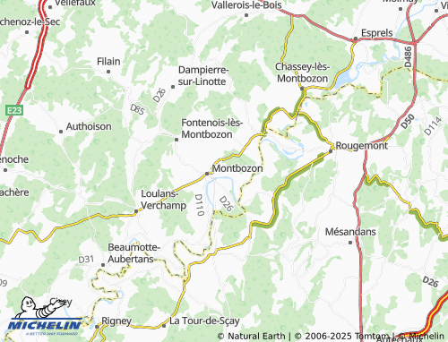 Mapa MICHELIN Thiénans - ViaMichelin